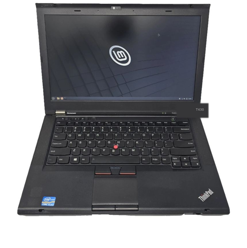 ThinkPad T430 running Linux Mint Cinnamon